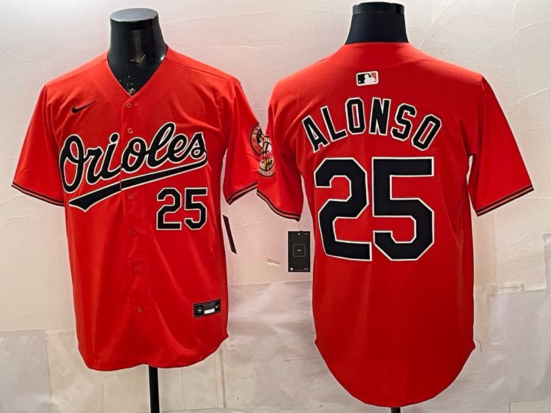 Men Baltimore Orioles #25 Alonso Orange Game 2026 Nike MLB Jersey style 002->baltimore orioles->MLB Jersey